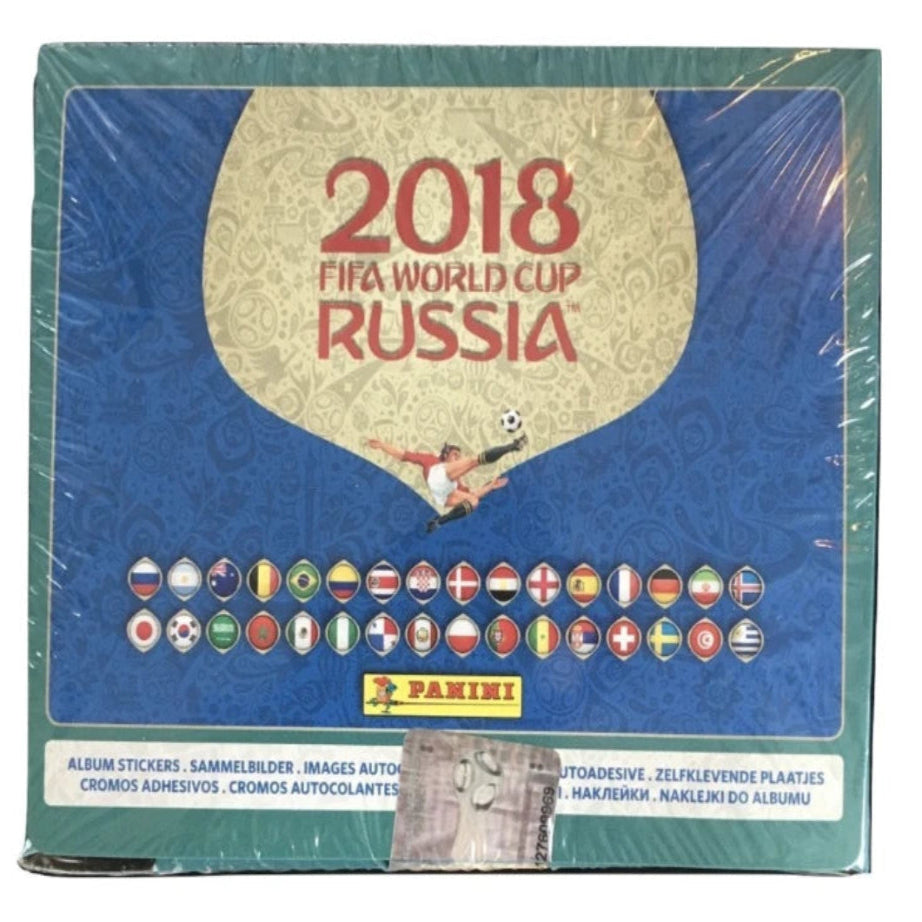 Panini 2018 Russia World Cup Italy Edition Sticker Sealed DIsplay Box 104 Packs