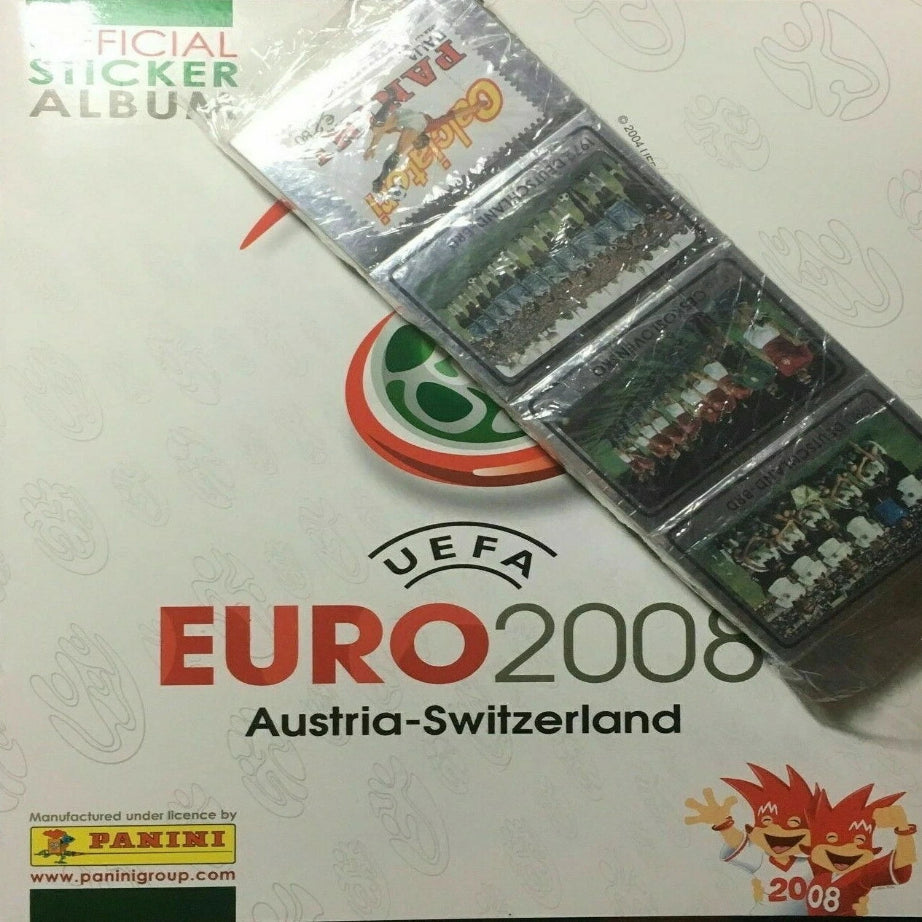 Panini Euro Cup 2008 Austria-Switzerland Empty Album + Complete Sticker Set
