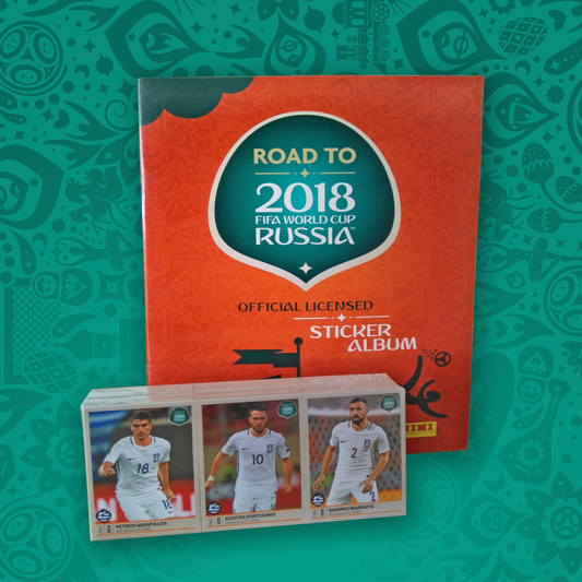 Road to Russia 2018 Complete sticker Set + Empty Album