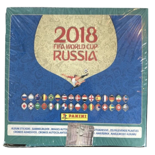 Panini 2018 Russia World Cup Italy Edition Sticker Sealed DIsplay Box 104 Packs