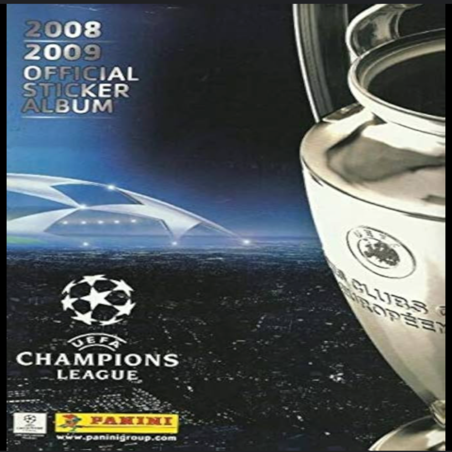 PANINI UEFA Champions League 2008-2009 Complete Sticker Collection + Free Album